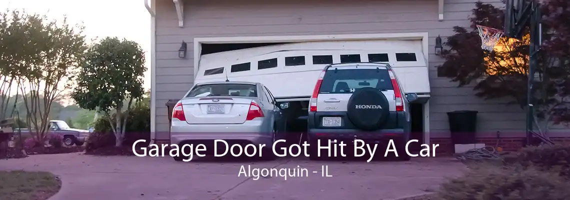 Garage Door Got Hit By A Car Algonquin - IL