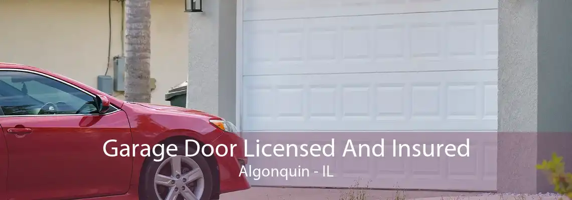 Garage Door Licensed And Insured Algonquin - IL